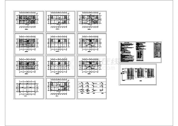  A complete set of electrical drawings of a middle school building - Figure 1