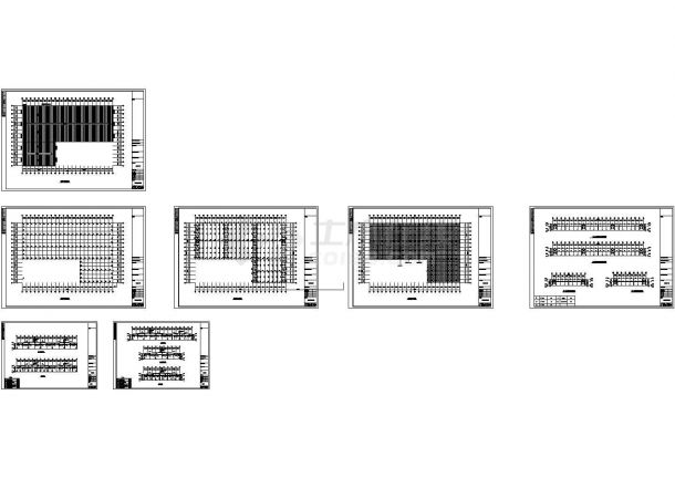 厂房设计_某公司单层单山单跨钢结构厂房设计cad全套结构施工图（标注详细）-图一