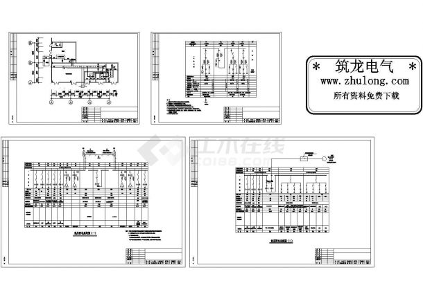 广东某10KV变电室高低压配电系统图-图二