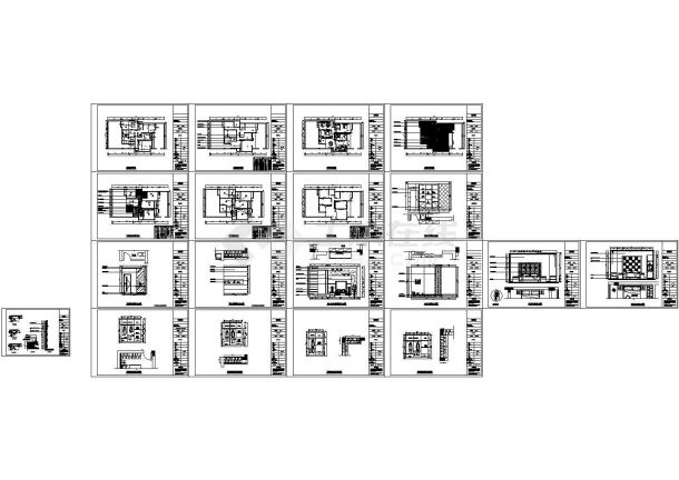 [四川]某四室装修施工CAD图-图二