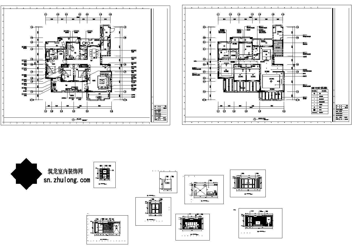 现代中式四居装修图(含实景)