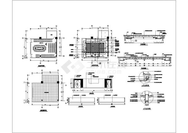 某会议室装饰CAD完整构造节点设计详图-图一