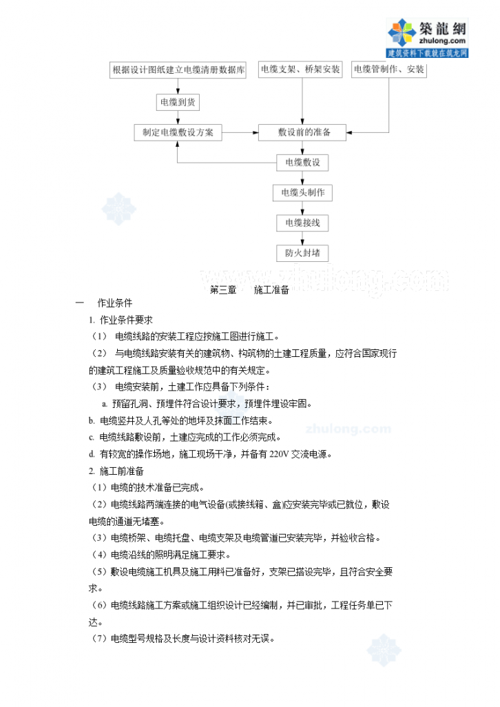 某综合楼电缆敷设施工组织-图二