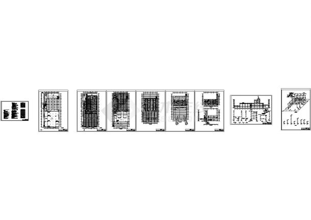 办公楼设计_精选十五套酒店办公楼给排水和消防CAD设计图图纸-图二