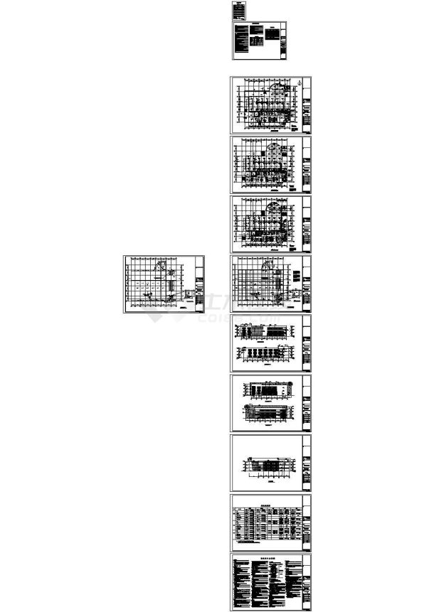 某高教园区后勤服务中心大楼空调设计施工图-图一