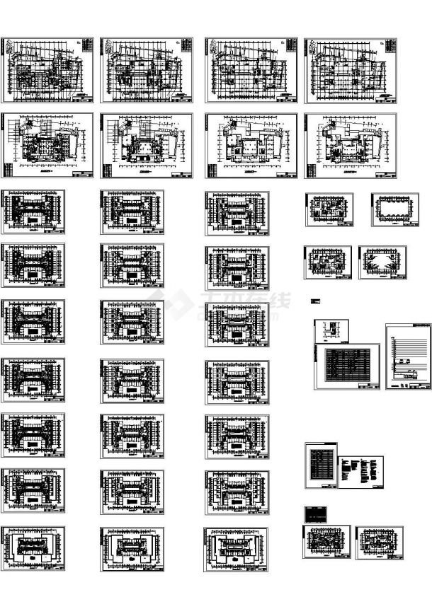 某酒店中央空调设计图，45张图纸-图二