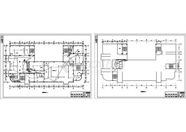 陕西某13483平方米 上六层大专院校教学楼电气设计图纸（高28.5米）-图一