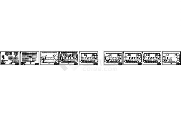 陕西某13483平方米 上六层大专院校教学楼电气设计图纸（高28.5米）-图二