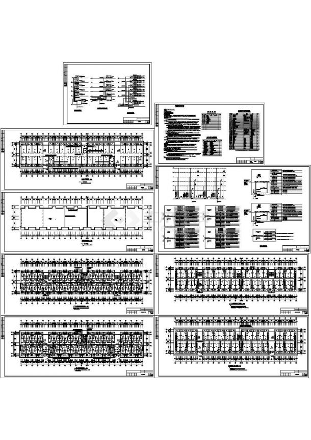 某学院六层学生公寓配电设计cad全套电气设计图纸（含设计说明，含弱电设计）-图二