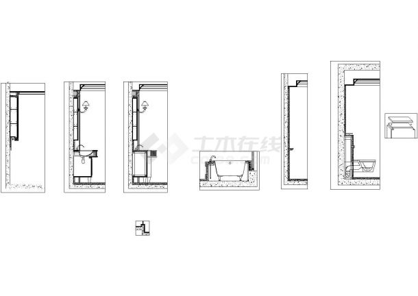 某多层框架结构公寓现代流行风格室内装修设计cad全套施工图（甲级院设计）-图一