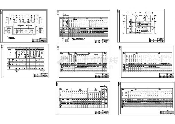 污水处理厂变电所电气设计cad图，共八张-图一