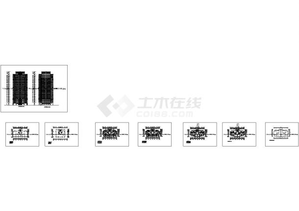 上海静安区米兰花园小区规划设计CAD施工图（带效果图）-图二
