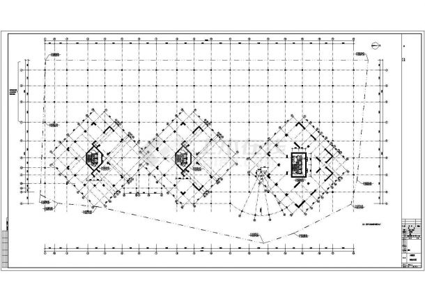 丰湖花园小区大型高层公寓住宅楼建筑设计CAD施工图-图二