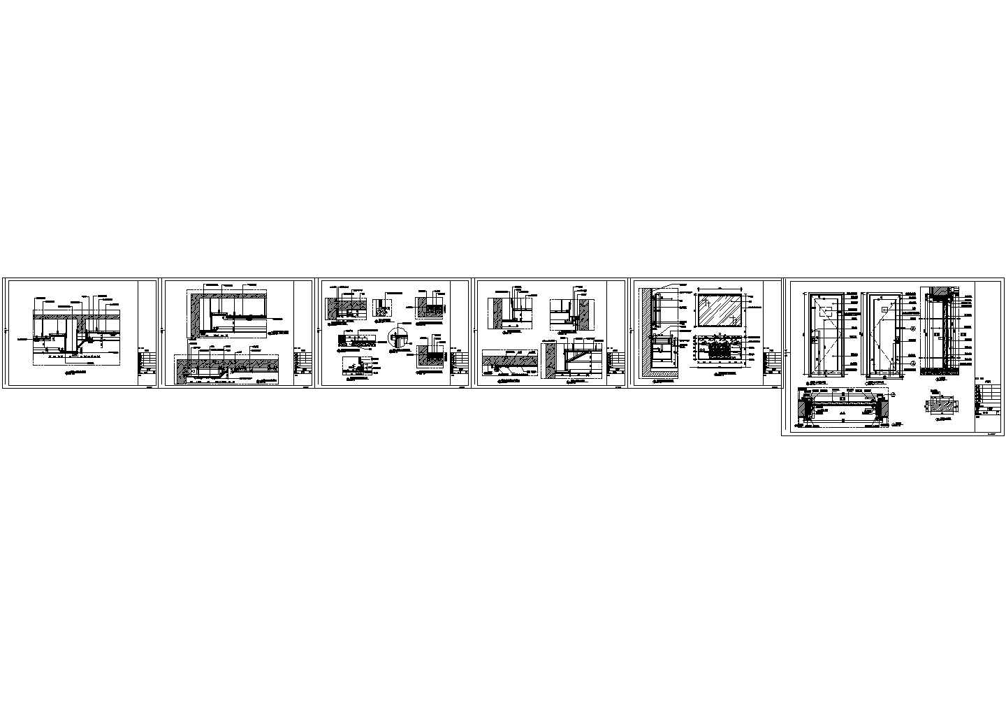 浙江精品三套两层欧式风格两层别墅室内装修施工图
