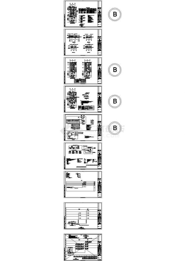 贵宾楼变电所配电箱系统全套非常标准设计cad图纸-图二