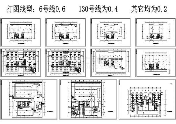 【南京】某综合楼空调图CAD施工方案详图-图一