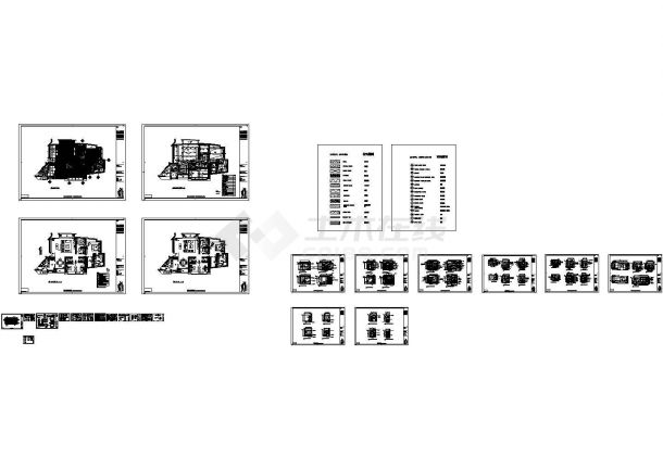 海景花园小区某三室两厅两卫户型私人住宅现代风格室内装修设计cad全套施工图（含高清实景图片）-图一