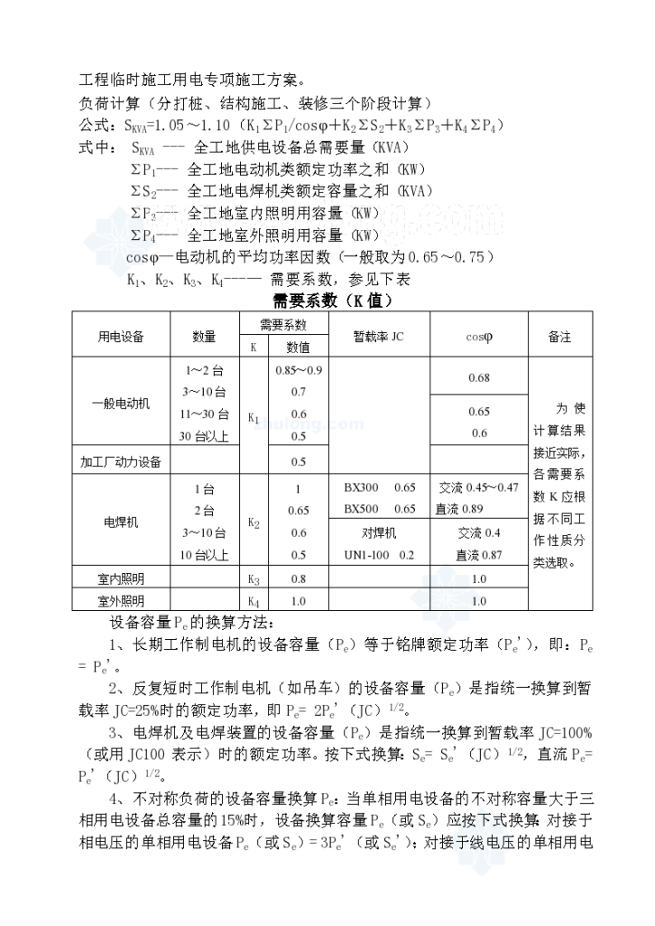 浙江某住宅小区临时用电施工组织-图二