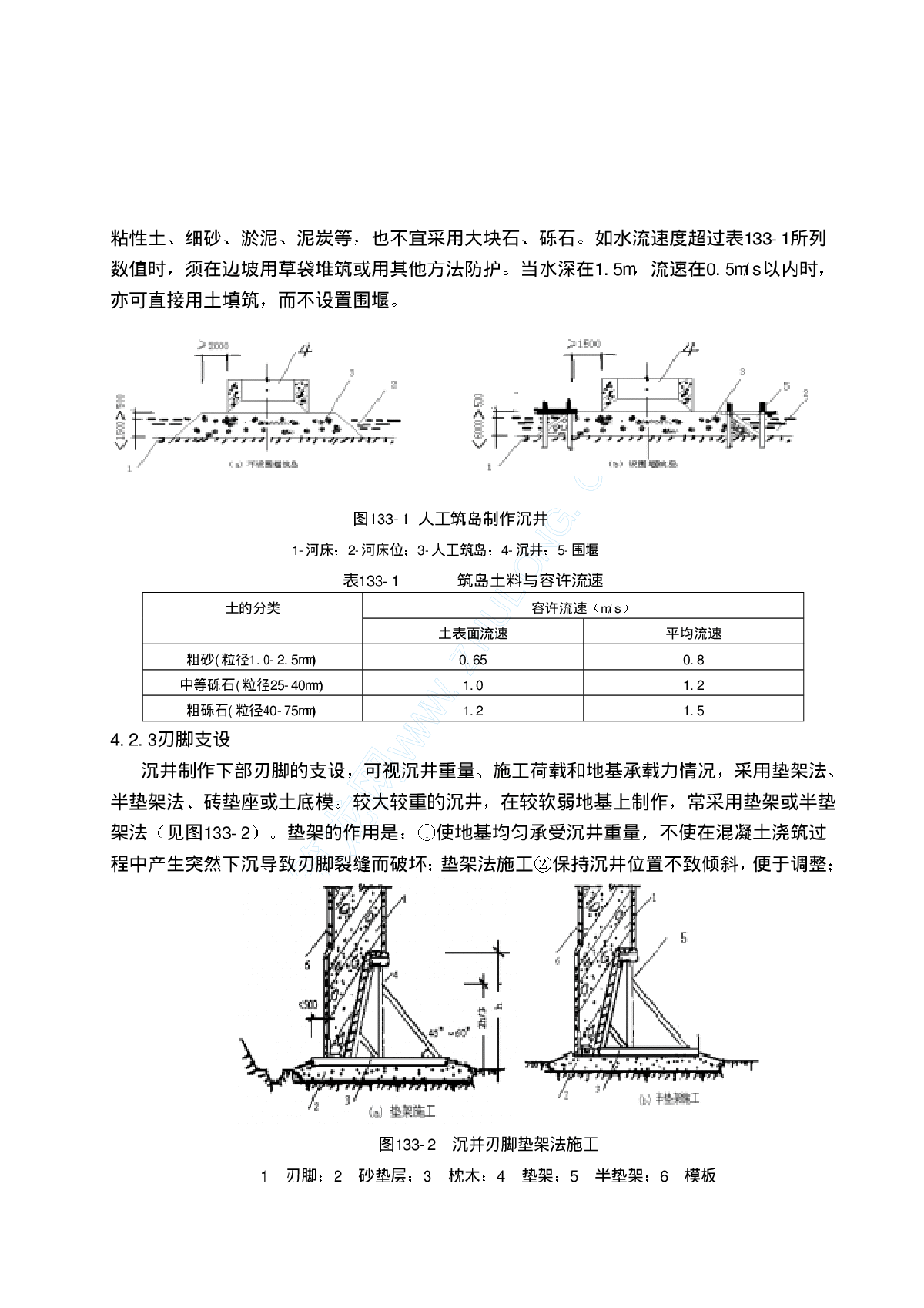 沉井和沉箱工程施工工艺标准-图二
