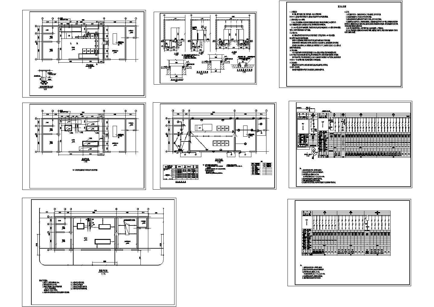 某高速收费站配电房全套电气专业施工图纸（含设计说明，cad图）