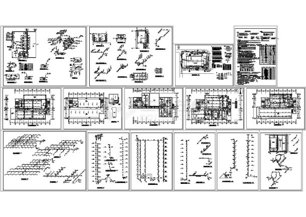 办公楼设计_某地区高层办公楼给排水设计施工图纸，15张图纸-图一