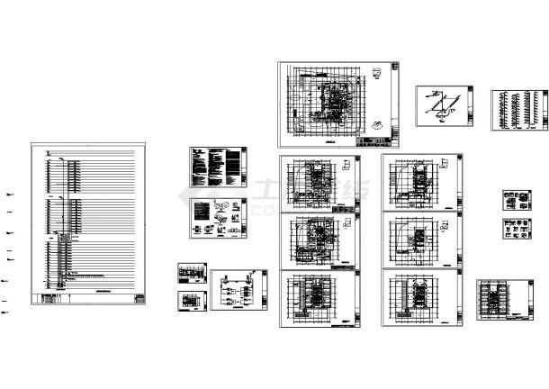 杭州某大厦空调设计施工CAD图纸-图一