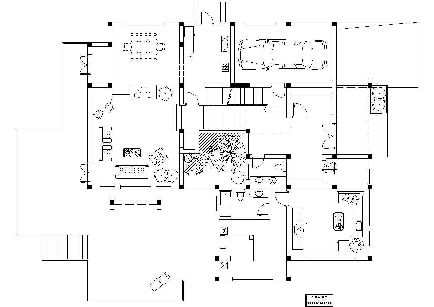 房屋建筑结构设计图CAD全套完整