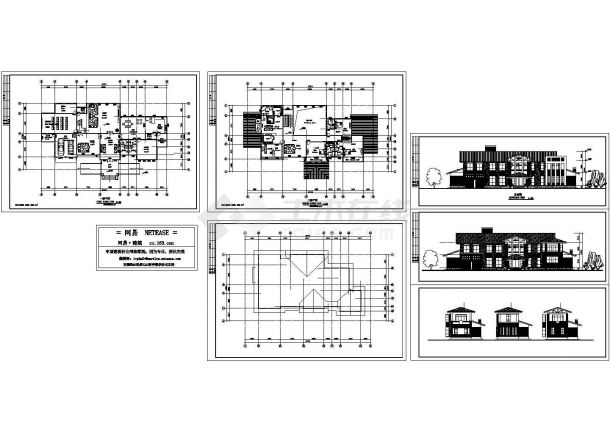 两层独立别墅方案设计全套CAD完整全套大样图详细图-图一