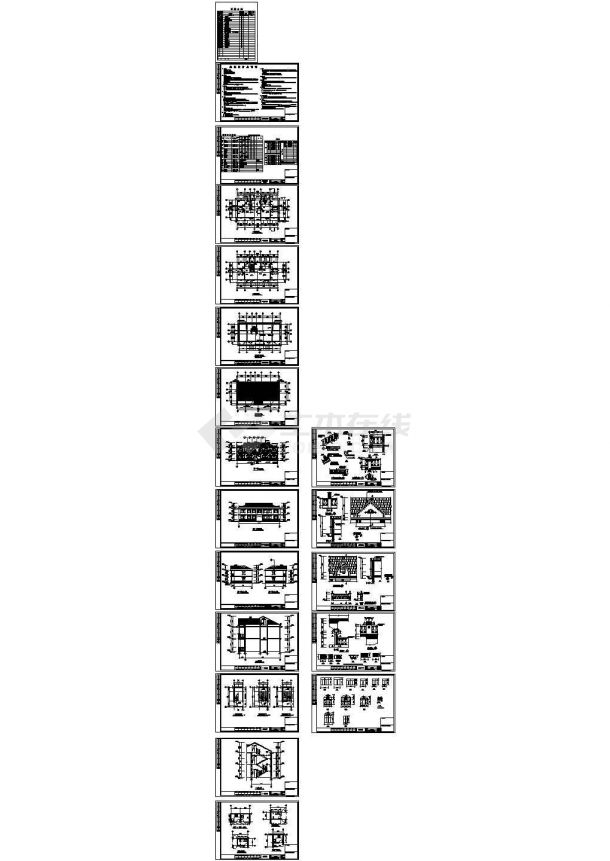 二层别墅15全套CAD完整全套大样图详细图-图一