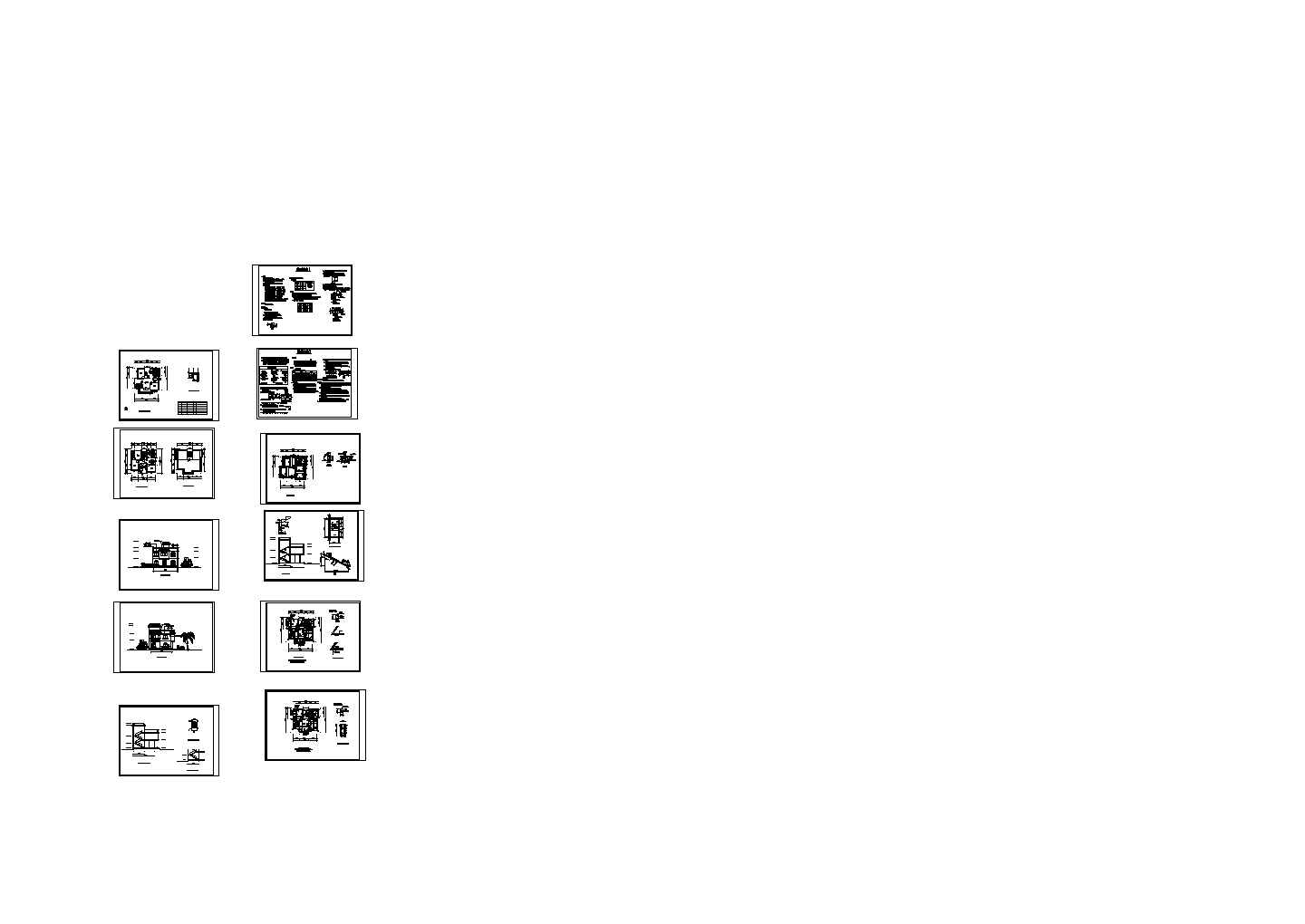 二层别墅05全套CAD完整全套大样图详细图