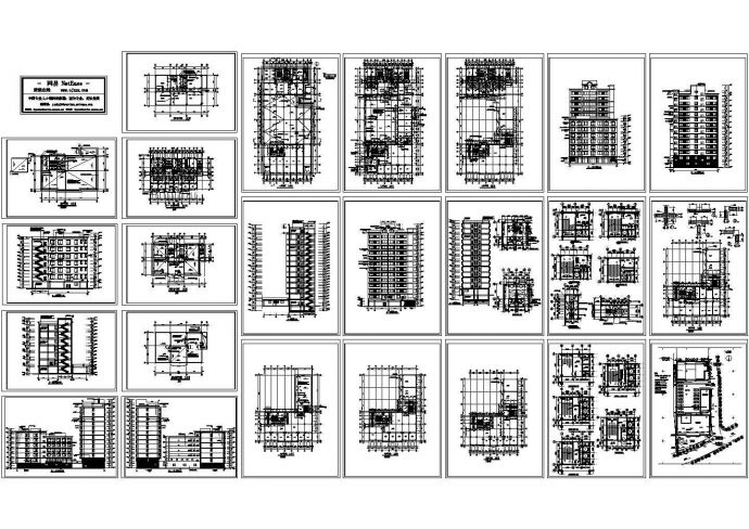 宾馆建筑全套施工图CAD完整全套大样图详细图纸_图1