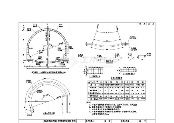 连拱隧道图纸(CAD竣工图)-图一