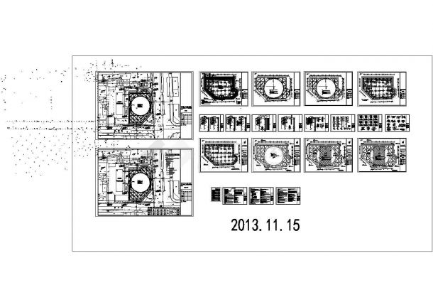 [浙江]10米深基坑排桩加两道混凝土支撑支护施工图-图一