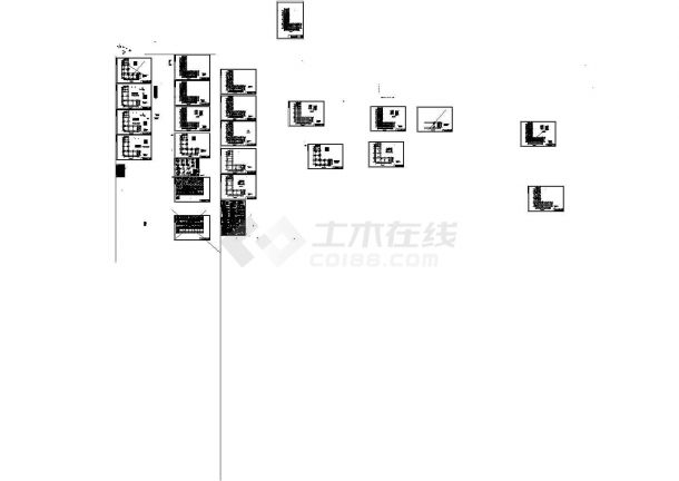 地上六层框架剪力墙结构科学楼结构施工图CAD-图二