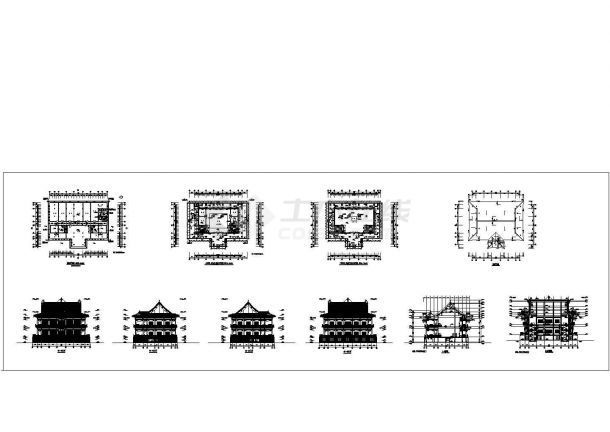 苏州某地古建筑全套施工设计图（含架空层平面图，设计说明）-图一