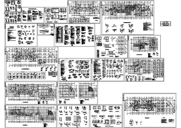 高层建筑完整短肢剪力墙结构施工图-图一