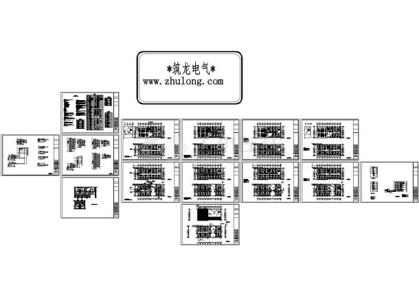 [辽宁]大型综合商业住宅楼全套电气施工图纸-图一