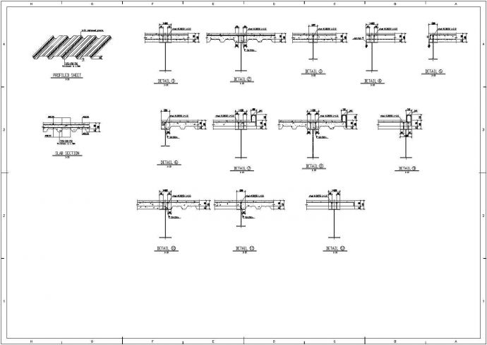 某建筑工程钢承板节点构造详图_图1
