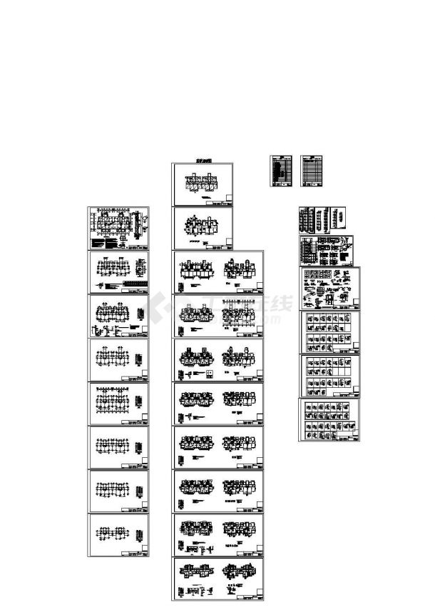 六栋六层框架结构安置楼房结构施工图（含阁楼地下储藏室），26张图纸-图一