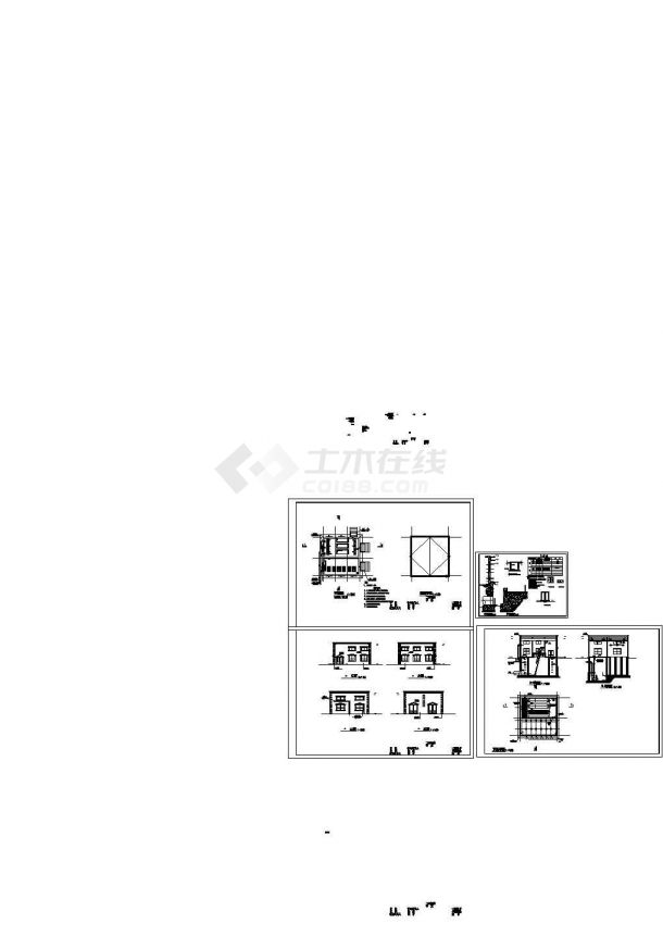 东莞某水厂单层砖混结构变电房设计cad全套建筑施工图（甲级院设计）-图二