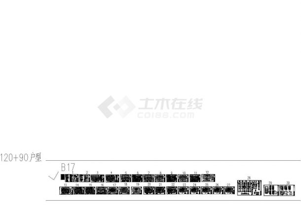 32层安置工程高层住宅楼结构施工图，30张图纸-图一