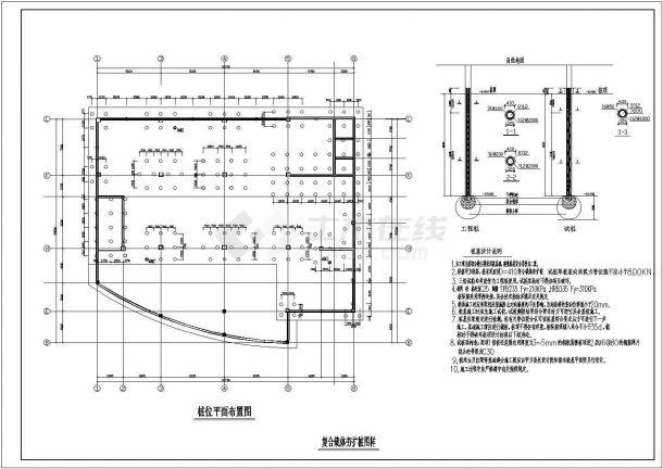 某工程复合载体夯扩桩设计CAD参考图-图二