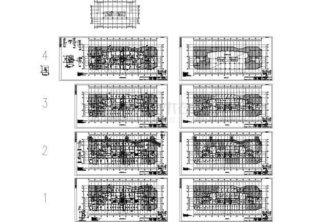27层框架剪力墙结构公寓楼结构施工图，34张图纸-图二
