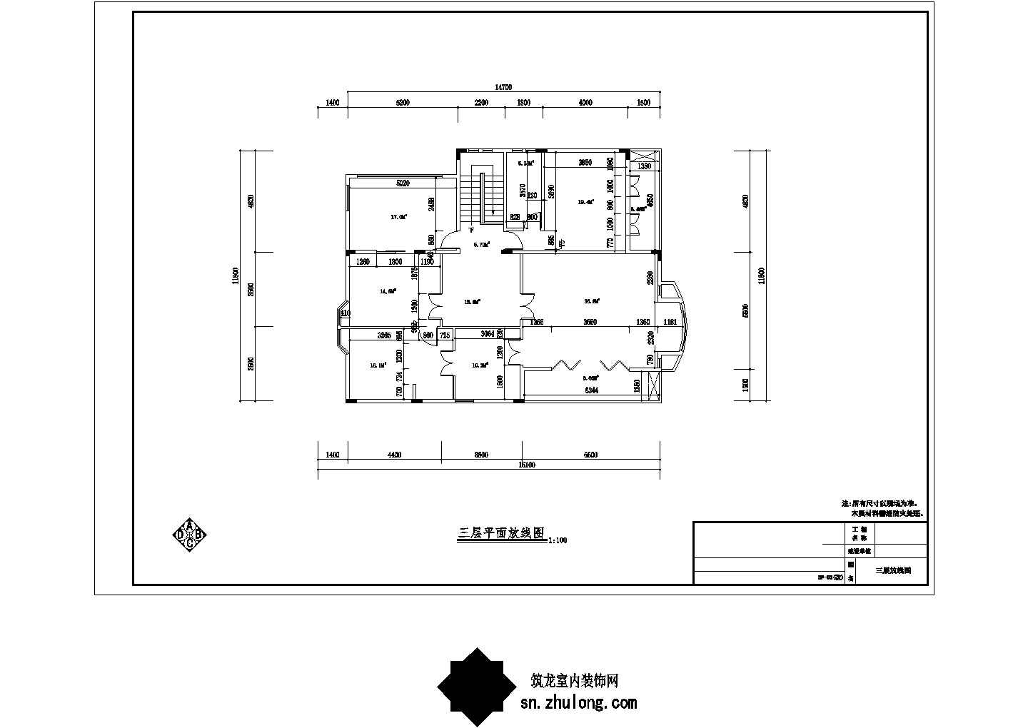 苏州风景秀丽生态园区A2型欧式风情三层别墅装修施工图