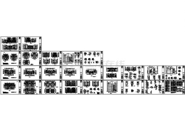 某四层住宅楼建筑施工设计CAD图-图二