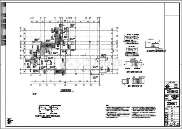 地上16层剪力墙结构住宅楼结构施工图CAD-图二