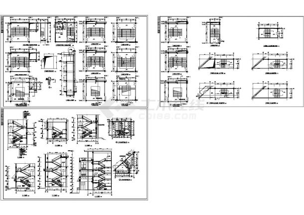 详细楼梯全套建筑cad施工图-图一