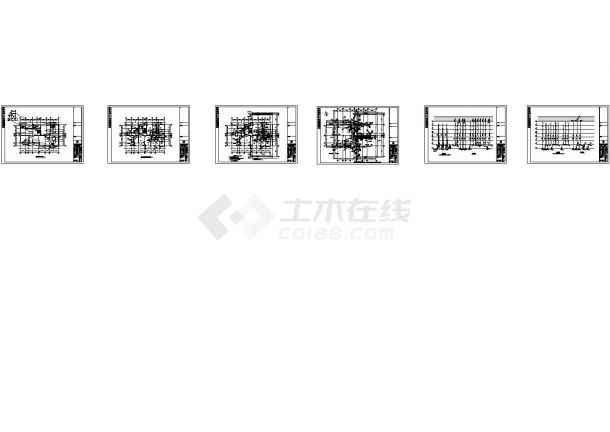 某六层框架商品住宅楼建筑结构水电施工图 CAD-图一