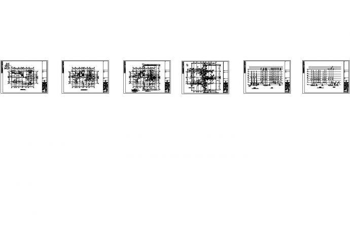 某六层框架商品住宅楼建筑结构水电施工图 CAD_图1