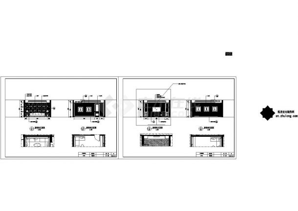 浙江豪华舒适两层别墅室内设计CAD施工图-图二